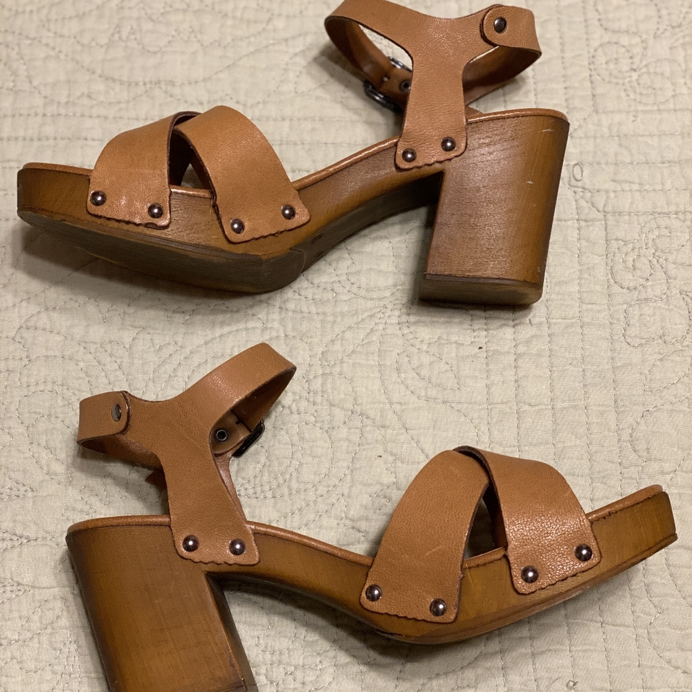 Sophia Milano Block Heel Sandals